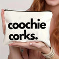 Canvas polyester cosmetics bag with zipper closure in multiple colour options