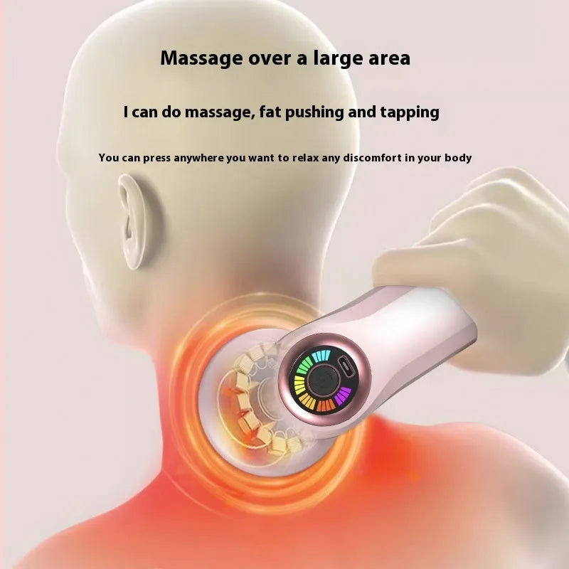 USB electric massager device for cervical spine, back, waist and leg massage in black, pink or white colour