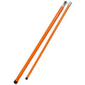 A telescopic cargo truck height measuring rod made from black glass fibre composite, shown extended to its full height.