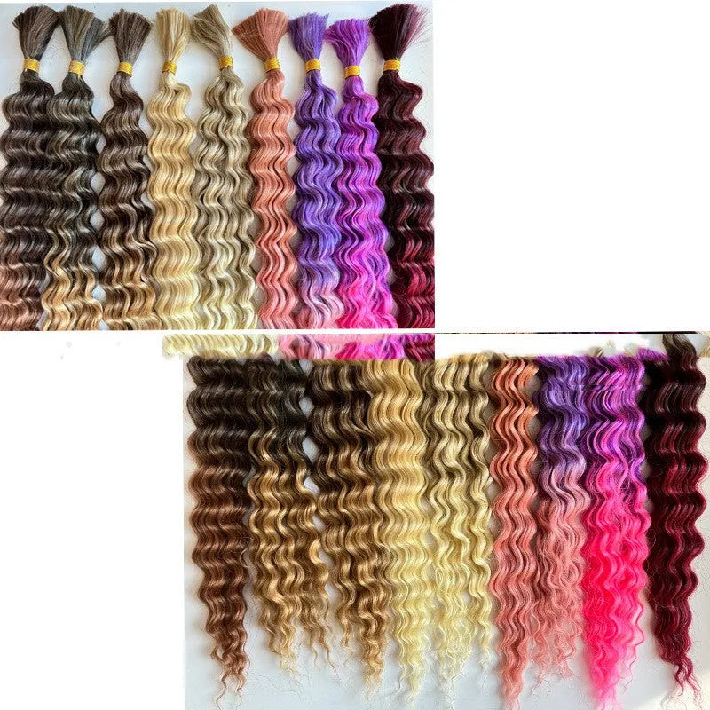 Boho braids beachwave synthetic hair extension deep twist 30 inch 120g domestic silk