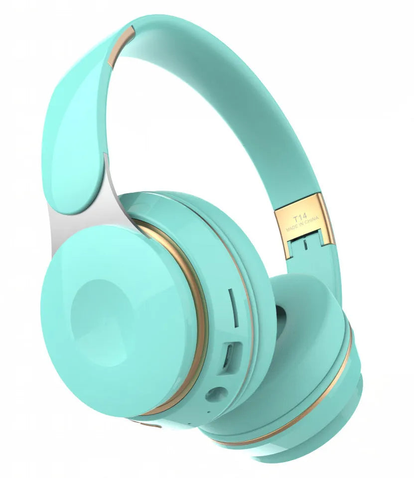 Foldable Bluetooth wireless headset in multiple colours for running and mobile phone use