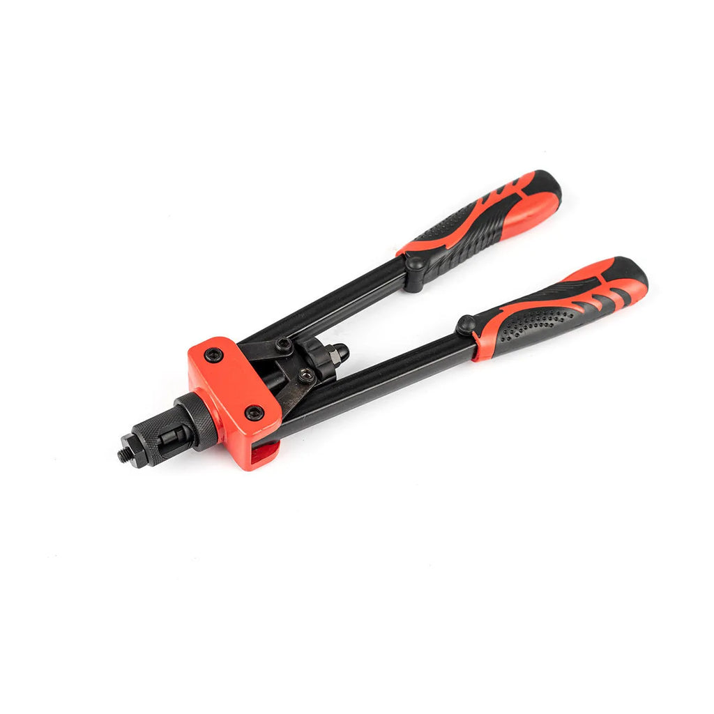 CQ14 model alloy rivet nut pull-setter gun, 37 cm long, with set of six M3 M4 M5 M6 M8 M10 tips.