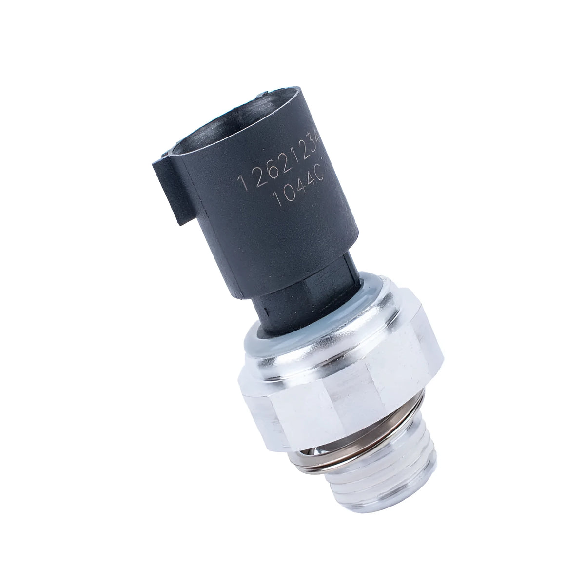 Silver automobile fuel pressure sensor for vehicle fuel system pressure monitoring