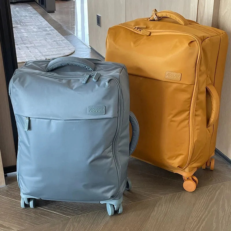 Waterproof Oxford cloth suitcase luggage with universal wheels in six colour options