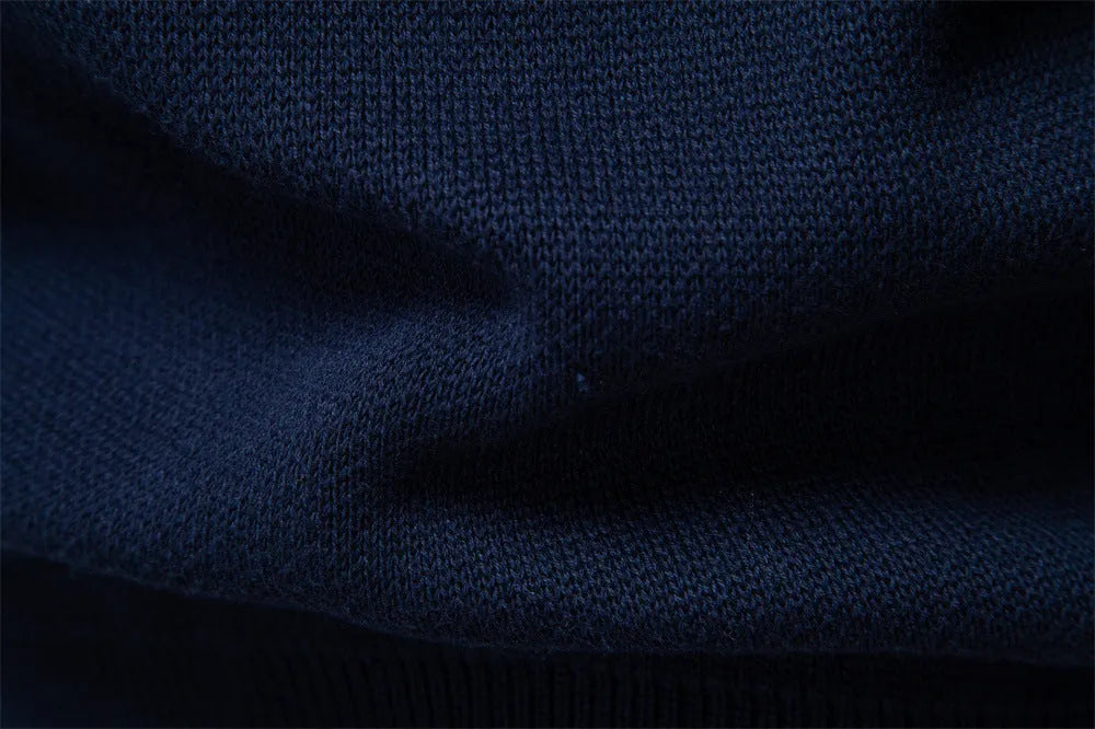 Men's cotton zip-up knitted jacket sweater in army green, navy blue or apricot, slim fit, sizes S to XXL