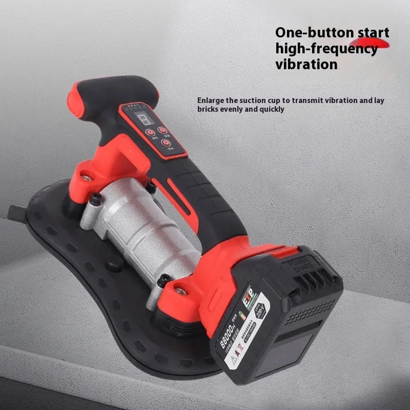 21V battery operated tile laying machine with automatic paste dispensing system for wall and floor tiles