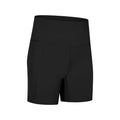 Women's solid colour cotton blend sports shorts with super stretch for running and gym