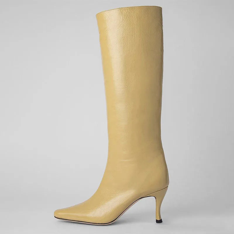 Women's square toe ankle cowboy boots in microfiber, shown in available colours like black, brown stone, and grey.