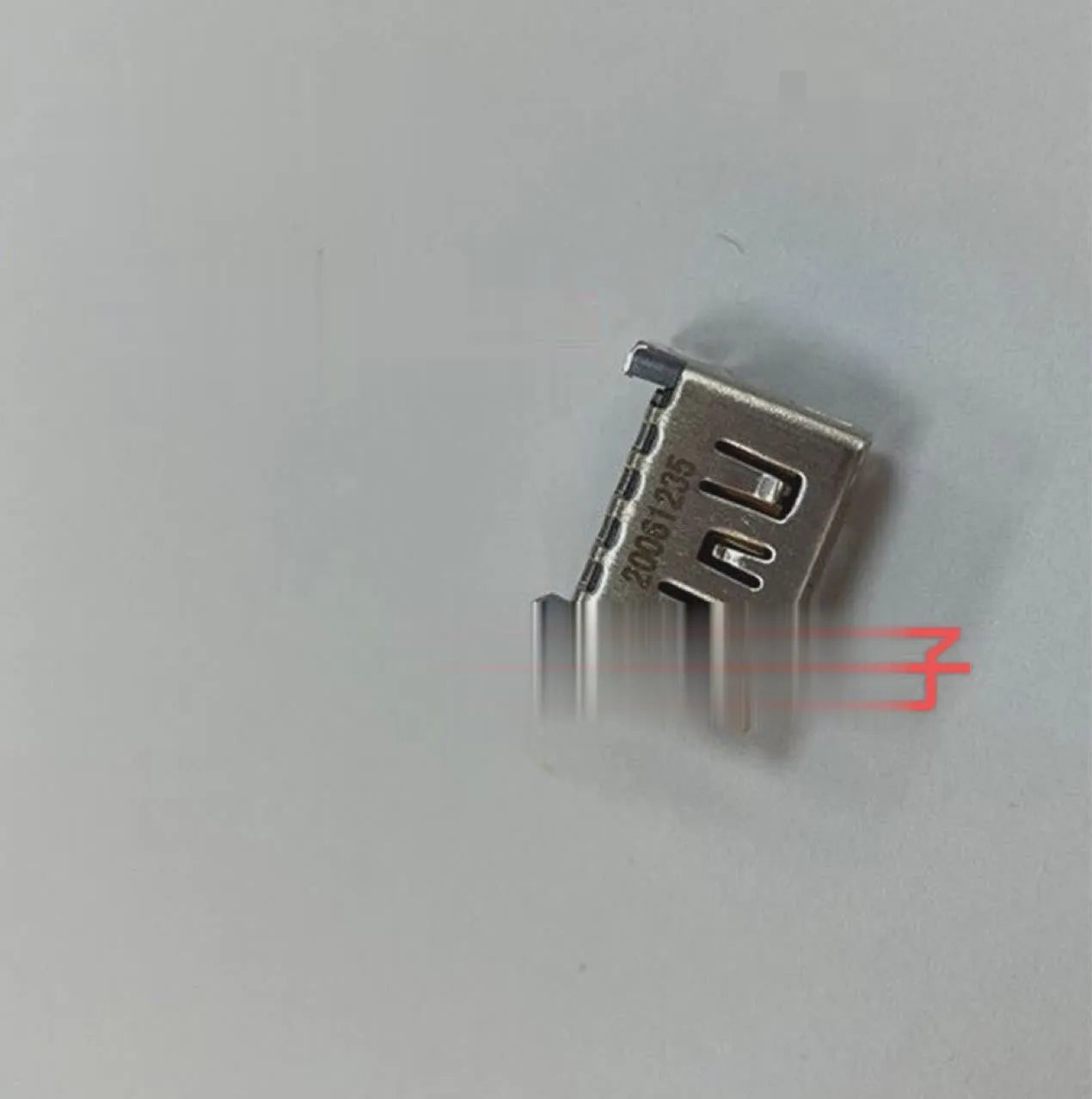 Silver HDMI host interface socket for arcade gaming machine connections and repairs