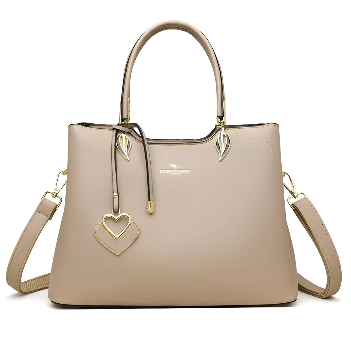 Women's PU messenger bag with multi-layer shoulder strap in seven colour options