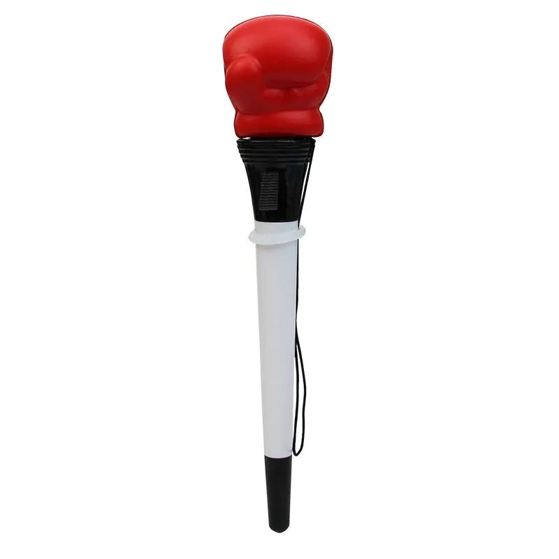 Four pressure relief boxing pens with black ink and 0.7mm bullet tips showing plug-in sleeve design
