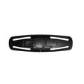 Black nylon child safety seat buckle for 5-point harness replacement measuring 14.5cm
