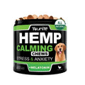 Bottle of Calm Down And Chew dietary supplement containing 120 capsules