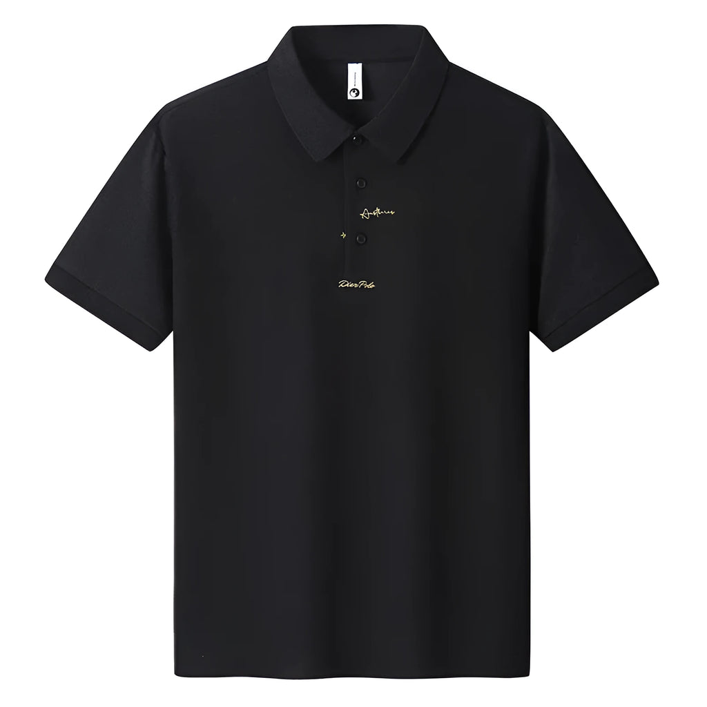 Men's casual cotton T-shirt in multiple colours on a size chart background.