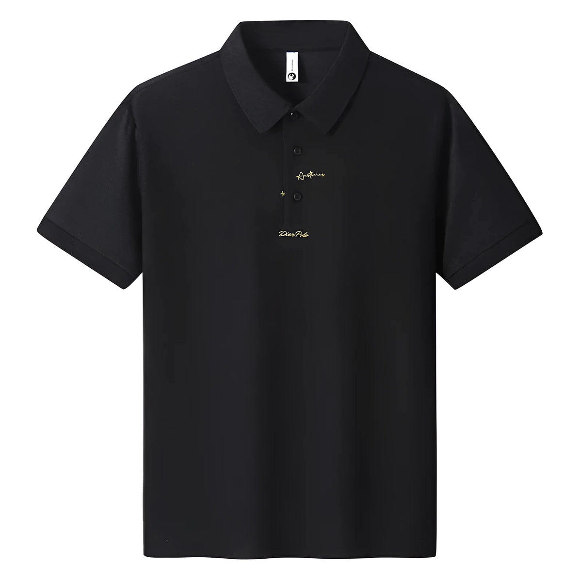 Men's casual cotton T-shirt in multiple colours on a size chart background.