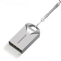 Black and silver metal USB flash drives showing compact 23mm size with capacity options from 4GB to 128GB