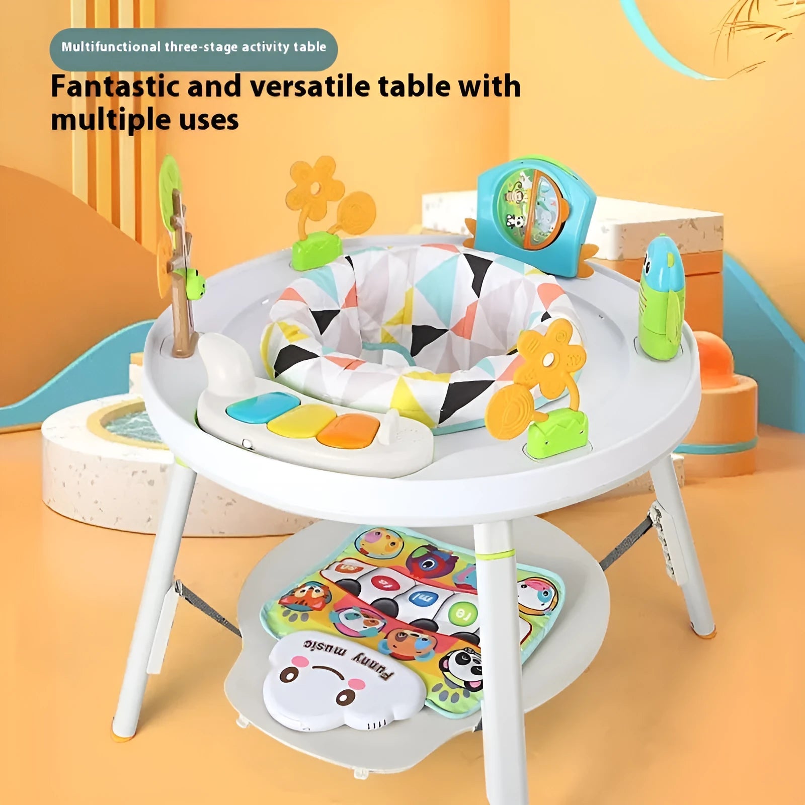 Baby jumping chair gymnastic rack in Yaya duck or lion designs for infant sensory development