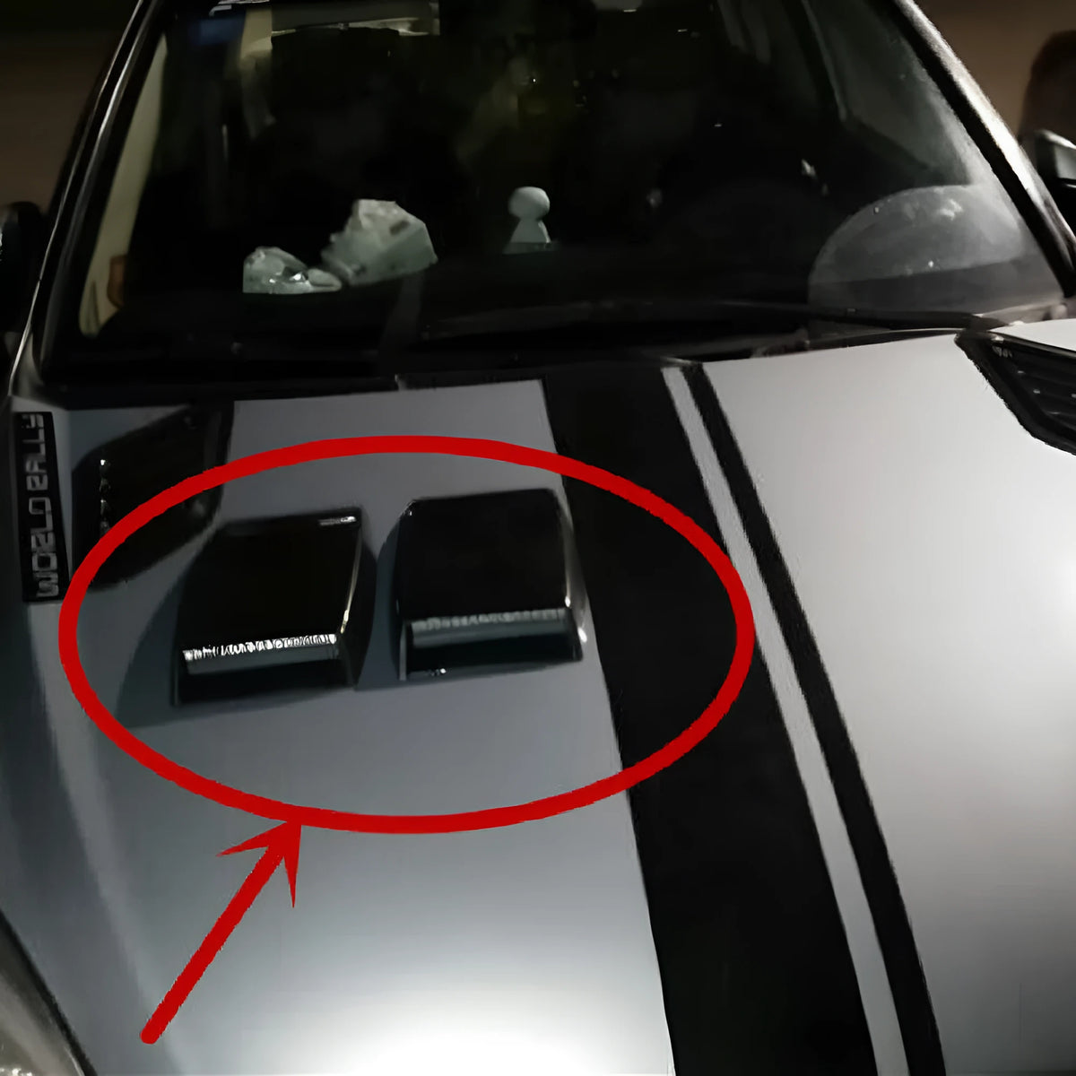 Black ABS plastic simulated car air vent decoration for dashboard