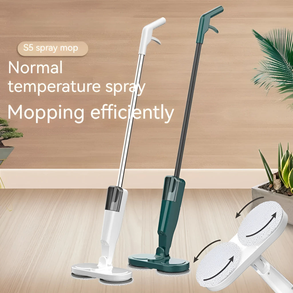 USB rechargeable wireless sweeping and mopping all-in-one machine in white or green.