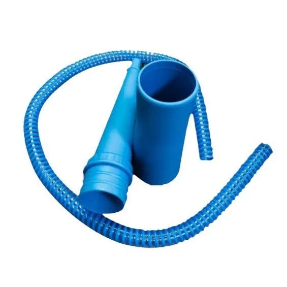 Blue plastic suction pipe vacuum cleaner head for washing machine dust cleaning with round design