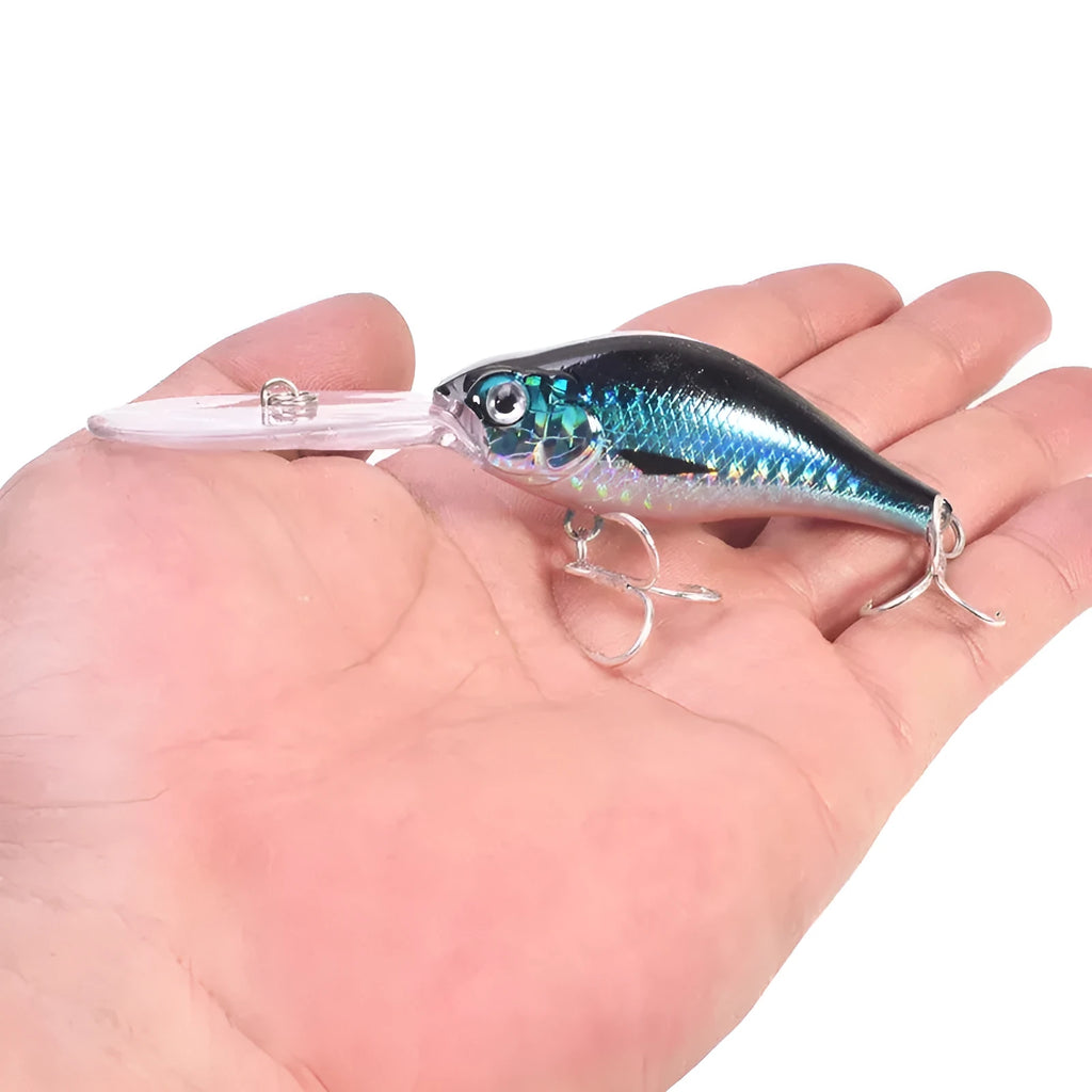 Little Fat Man 10.5cm deep diving minnow fishing lure with long tongue board