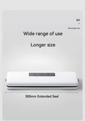 White automatic vacuum sealer machine with compact design for food preservation