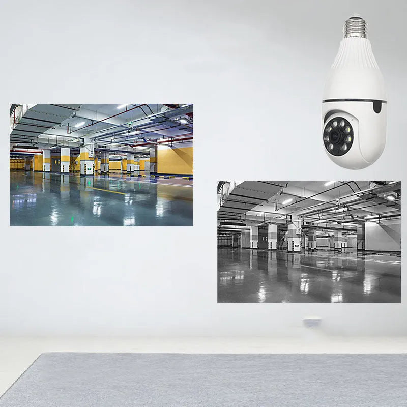 Wireless intelligent surveillance camera with full-colour day and night vision and wide-angle lens