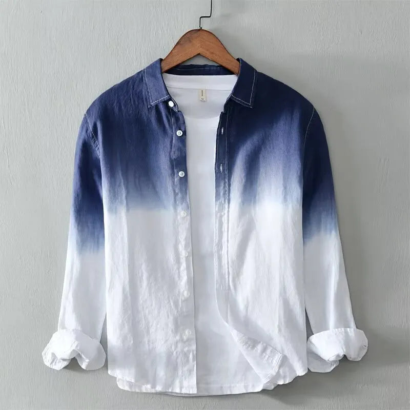 Casual slim-fit loose top coat for youth in dark blue, light blue, and yellow colour options