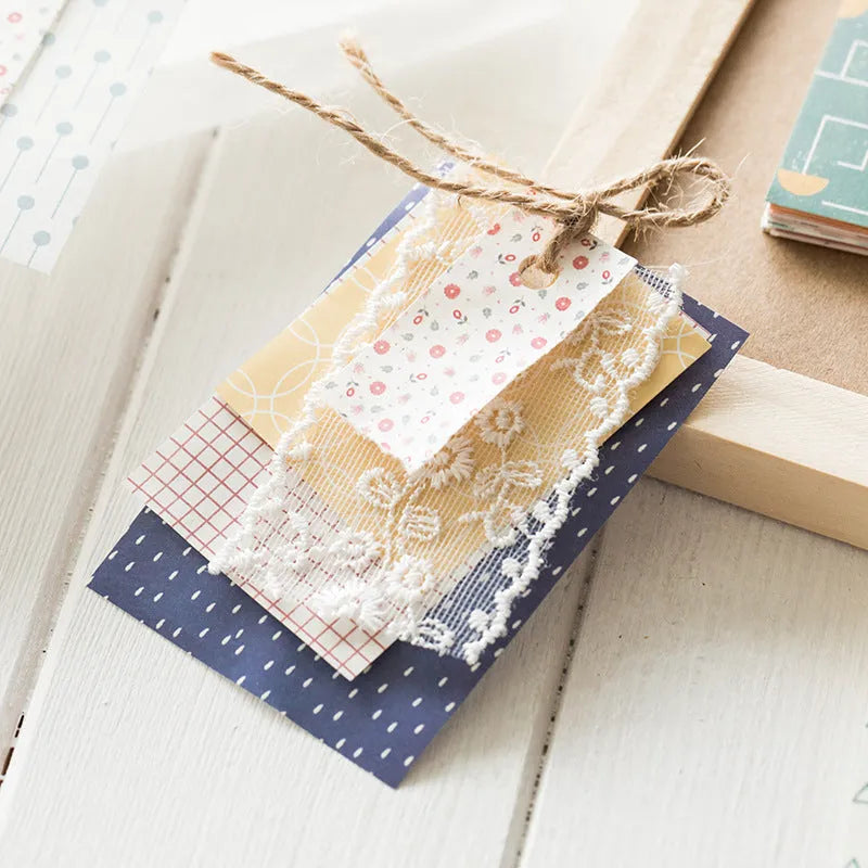 50 sheets of retro dessert-themed note paper measuring 56 by 83 millimetres