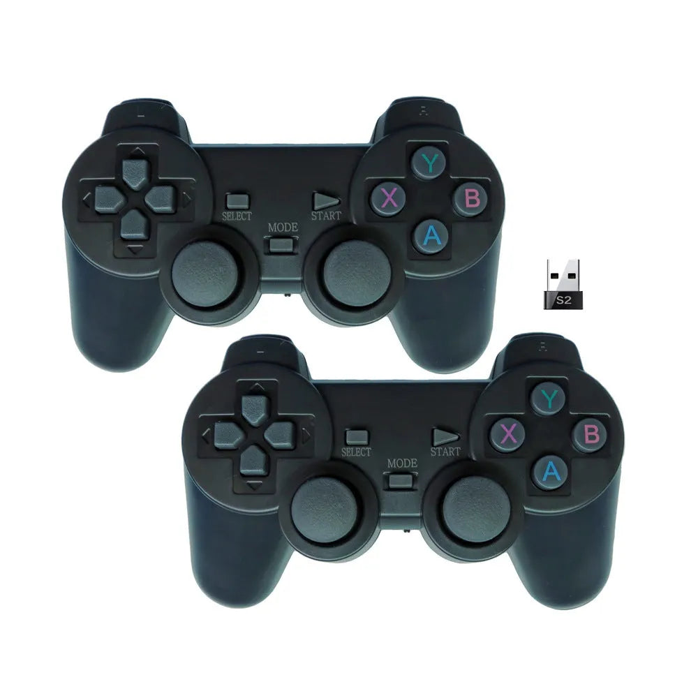 Super ConsoleX wired USB game controller with Snes handle design on black background