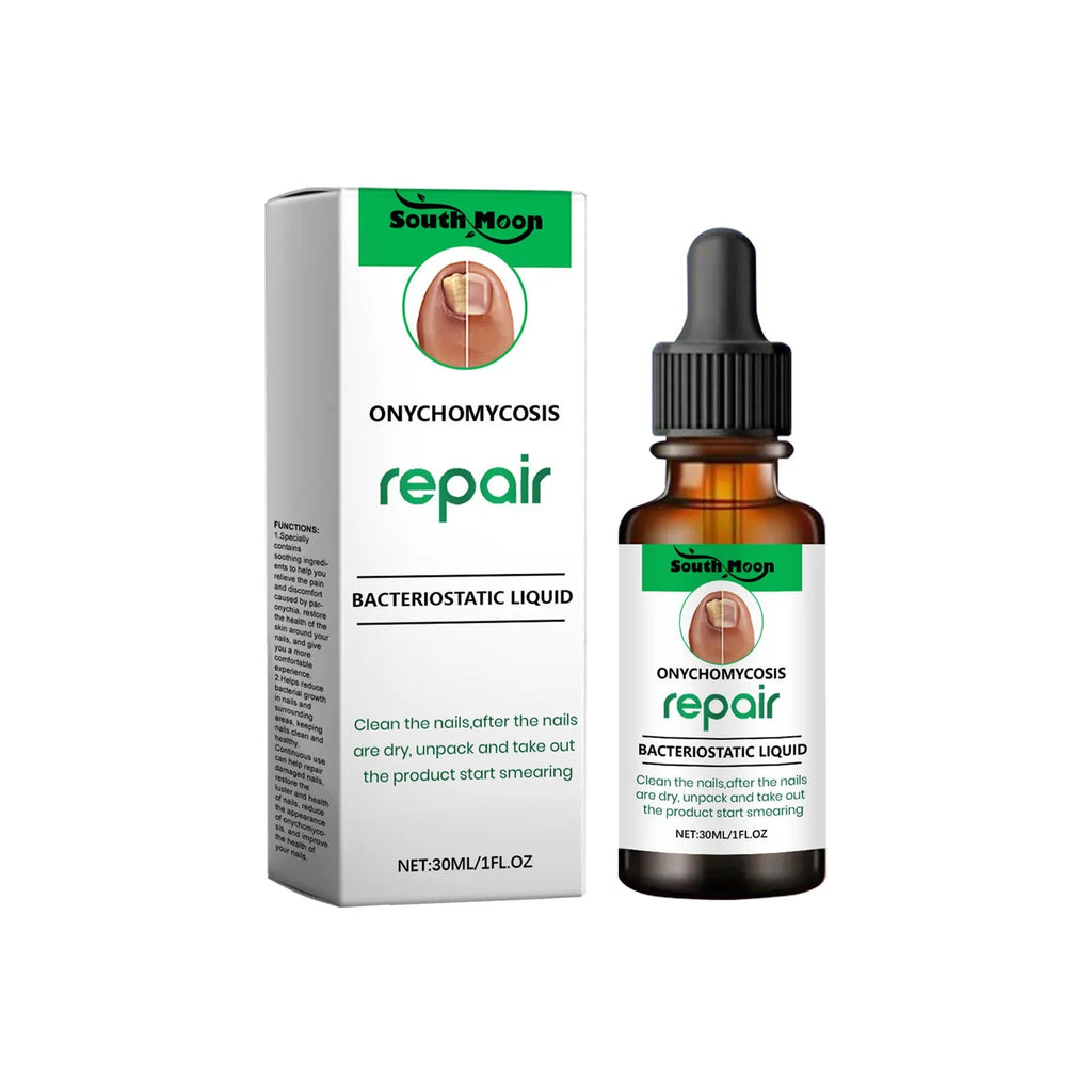 30ml bottle of gentle nail care solution for daily fingernail and toenail cleaning