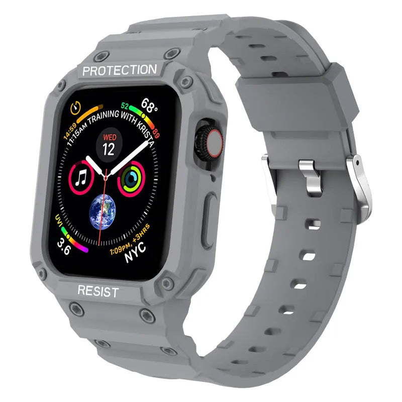 Soft TPU sports watch strap for Apple Watch Series 8 in multiple colour options