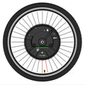 Black alloy hub motor wheel for mountain bike electric conversion kit