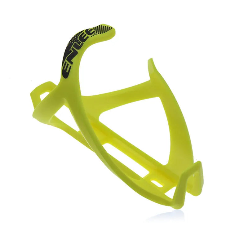 TPR plastic mountain bike water bottle cage in fluorescent yellow colour