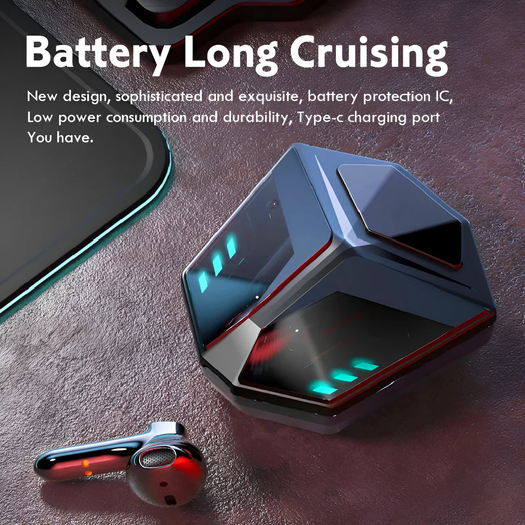 Wireless Bluetooth gaming headset with noise reduction features