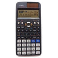 991EX scientific calculator in black, blue or pink with solar panel and ABS plastic construction