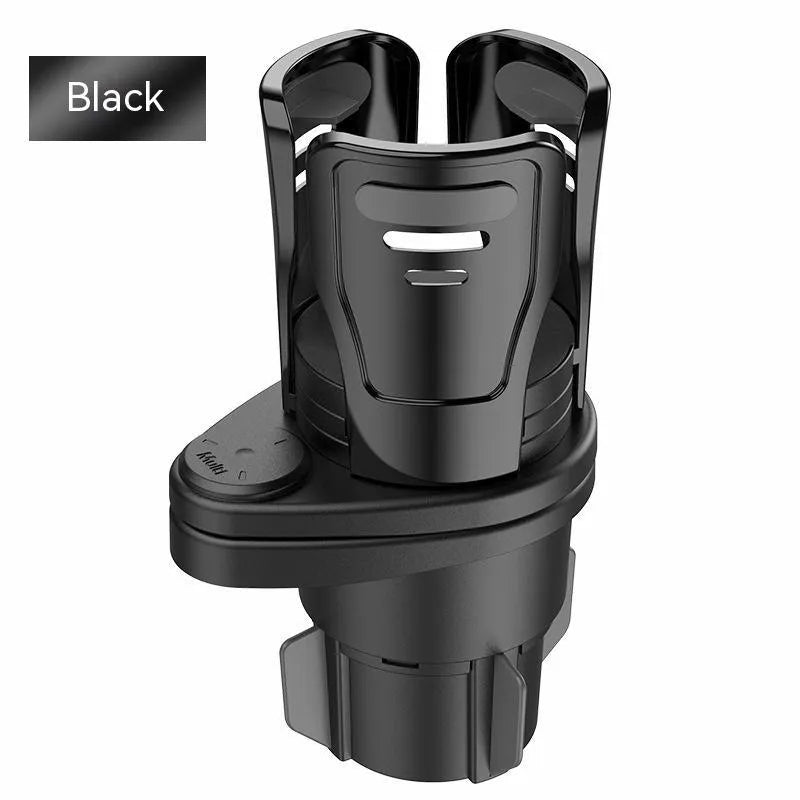 Second generation car cup holder modification in ABS plastic with carbon fibre or matte finish options
