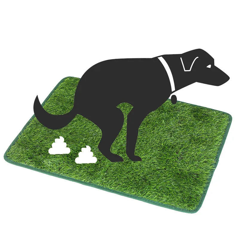 Artificial grass dog and cat toilet training mat with waterproof backing in multiple sizes