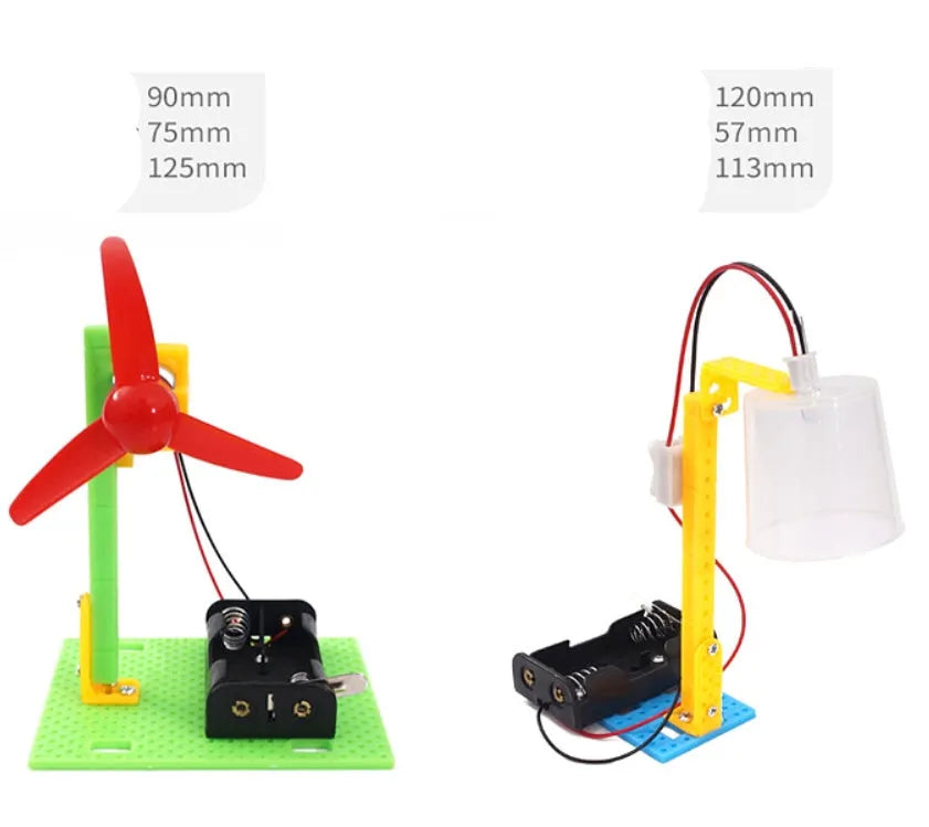 DIY plastic puzzle assembling building blocks set for children, a science experiment teaching aid.