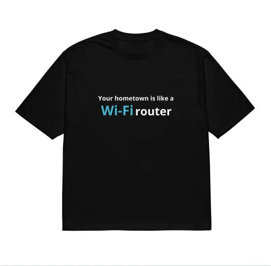 Black men's t-shirt with 3D printed cartoon pattern, loose fit short sleeve design