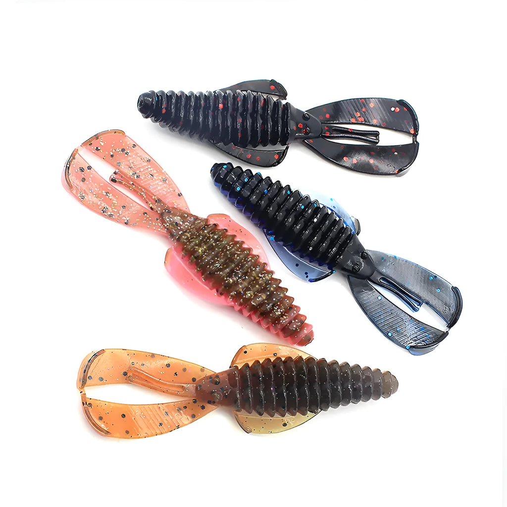 8cm PVC soft plastic fishing lure in multiple colour options for freshwater and saltwater angling