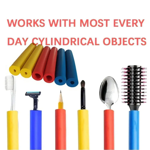 Rubber auxiliary grip hoses for tableware pen tools showing 10mm and 18mm inner diameter options