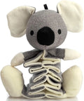 Hollypet grey koala dog toy measuring 30cm with squeaker and crinkle paper
