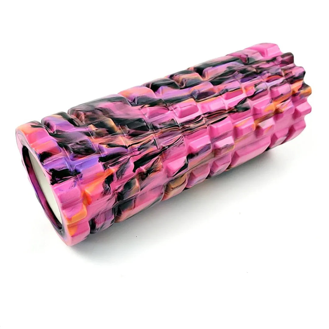 33cm camouflage pattern EVA foam roller for fitness and massage.