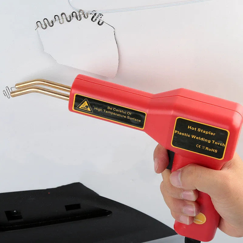 CR-307 plastic welding gun for automotive bumper repair with LED light and power cord.