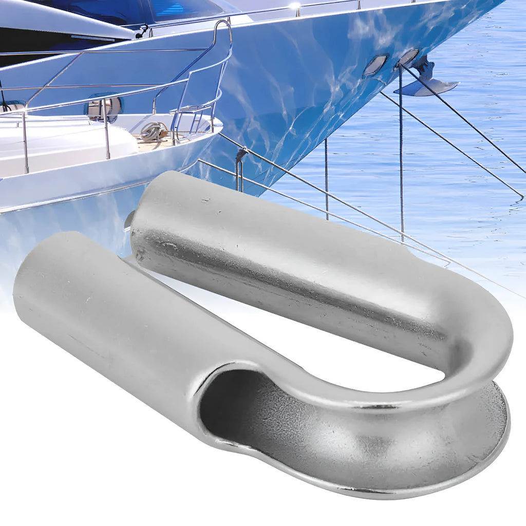 Stainless steel chicken heart ring sleeve for mounting on tubular pipes in various sizes.