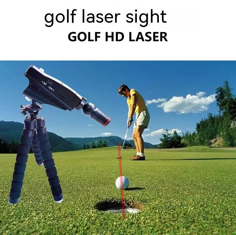 Golf putter laser aiming instrument for putting alignment training with four configuration style options
