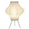 Japanese style table lamp with Xuan paper shade and tricolour lighting options