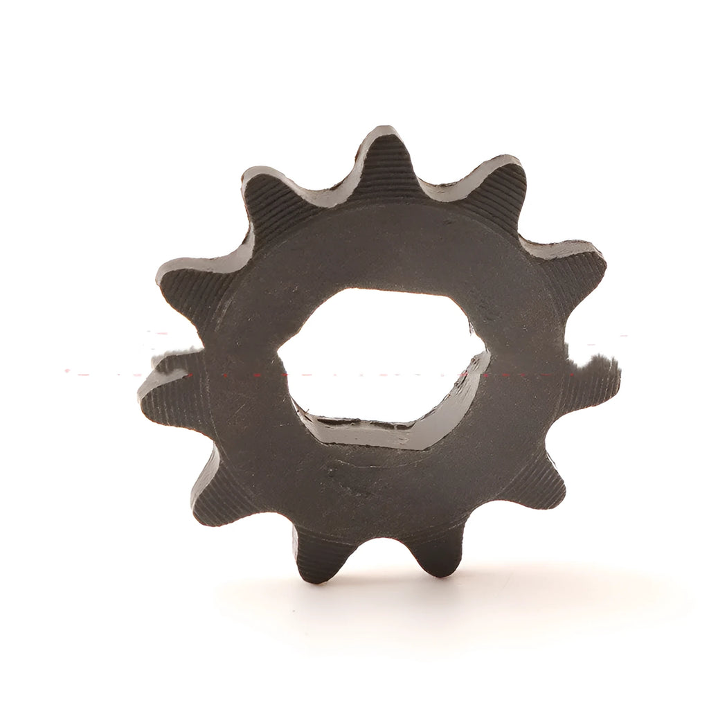 Cast iron 11-tooth non-circular gear for motorcycle chain reduction systems