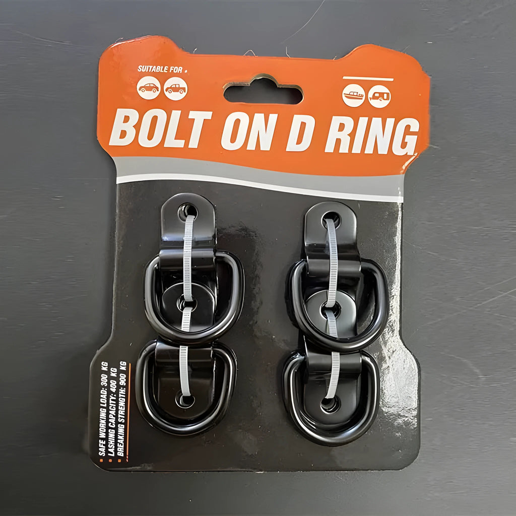 Galvanised carbon steel floor hook for trucks with black finish and pull ring design